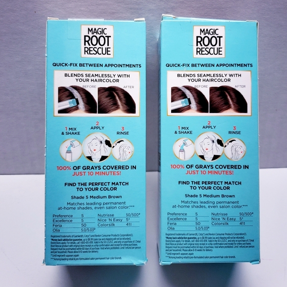 L'Oreal Paris Magic Root Rescue 10 min Hair Coloring Kit, 5 Midium Brown(2 pack) - Picture 4 of 10